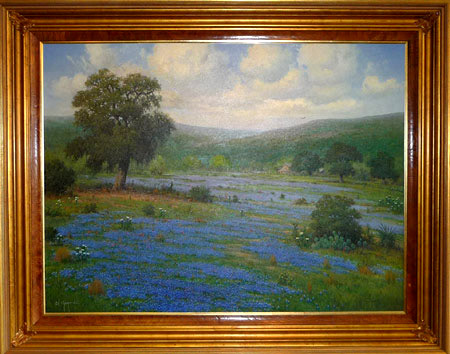 Cal Gaspard, Wildflowers in Blue — in frame