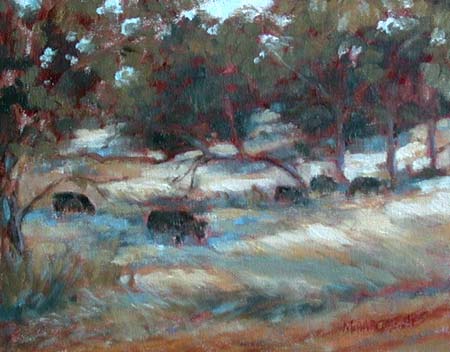 Five Cows by