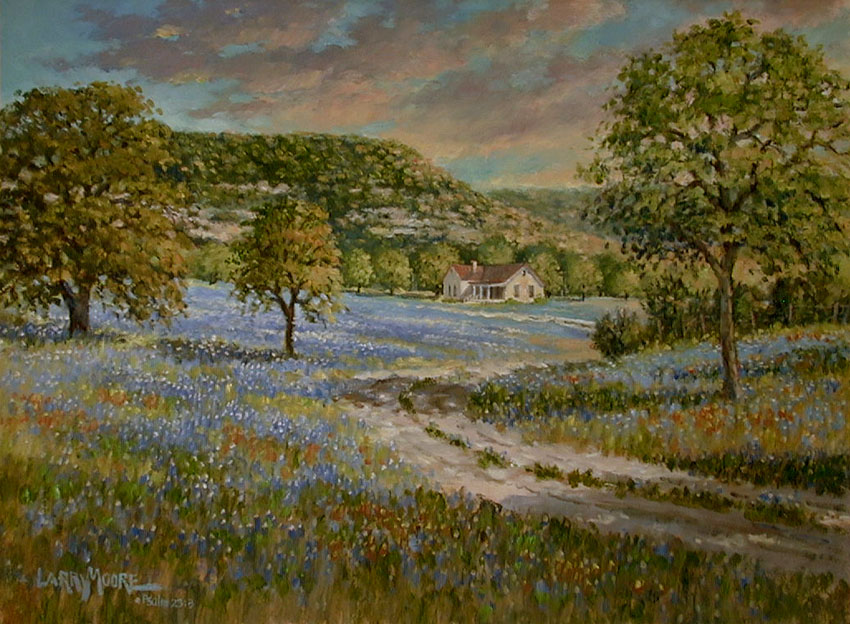 Cottage in the Hills by Larry Moore
