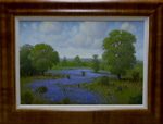 Thistles & Bluebonnets by